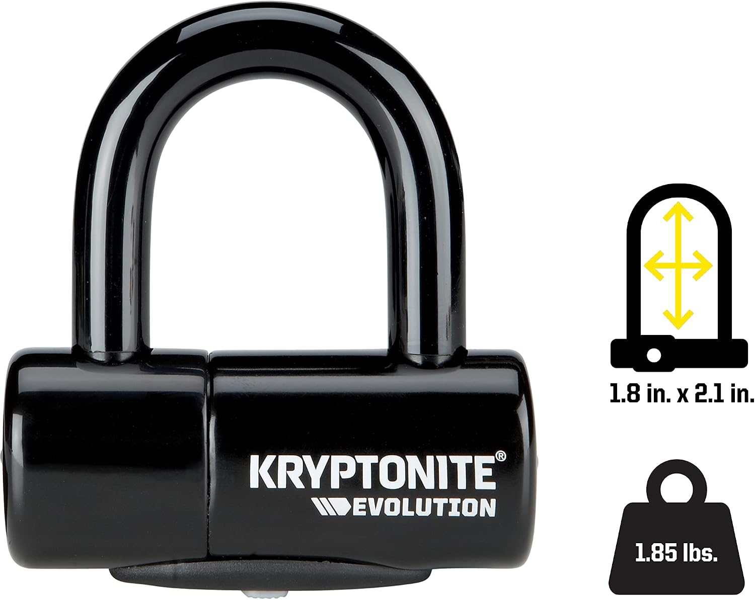 Kryptonite Evolution Series 4 Bicycle Disc Bike Lock (Yellow) | bike-u-locks