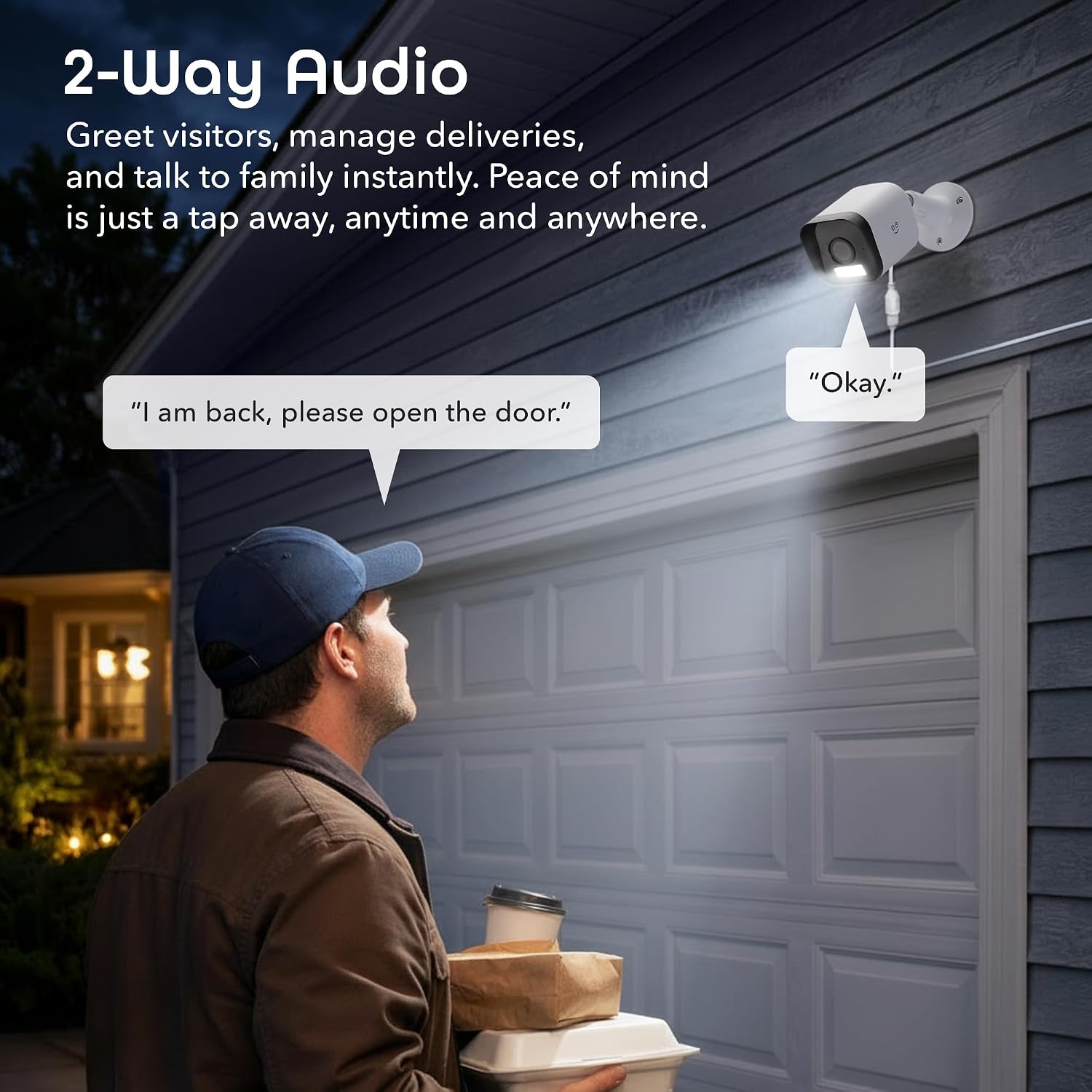 Geeni Hawk 3 4MP Smart Outdoor Security Camera – 2K Ultra HD WiFi Surveillance Camera with Color Night Vision, 30m Long Range, 2-Way Audio, Motion Detection & IP65 Weatherproof