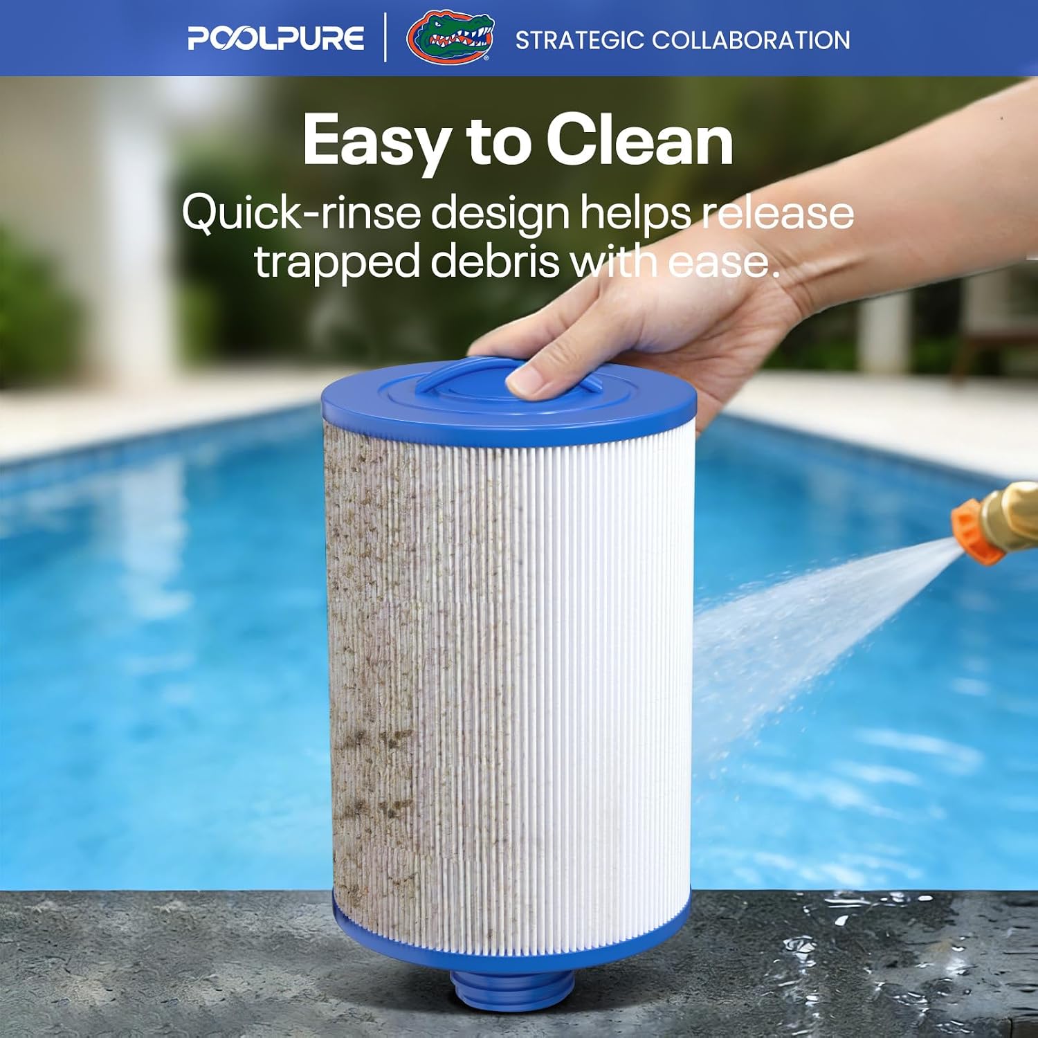 POOLPURE PWW50P3 Spa Filter Replaces Unicel 6CH-940, 25252, Filbur FC-0359