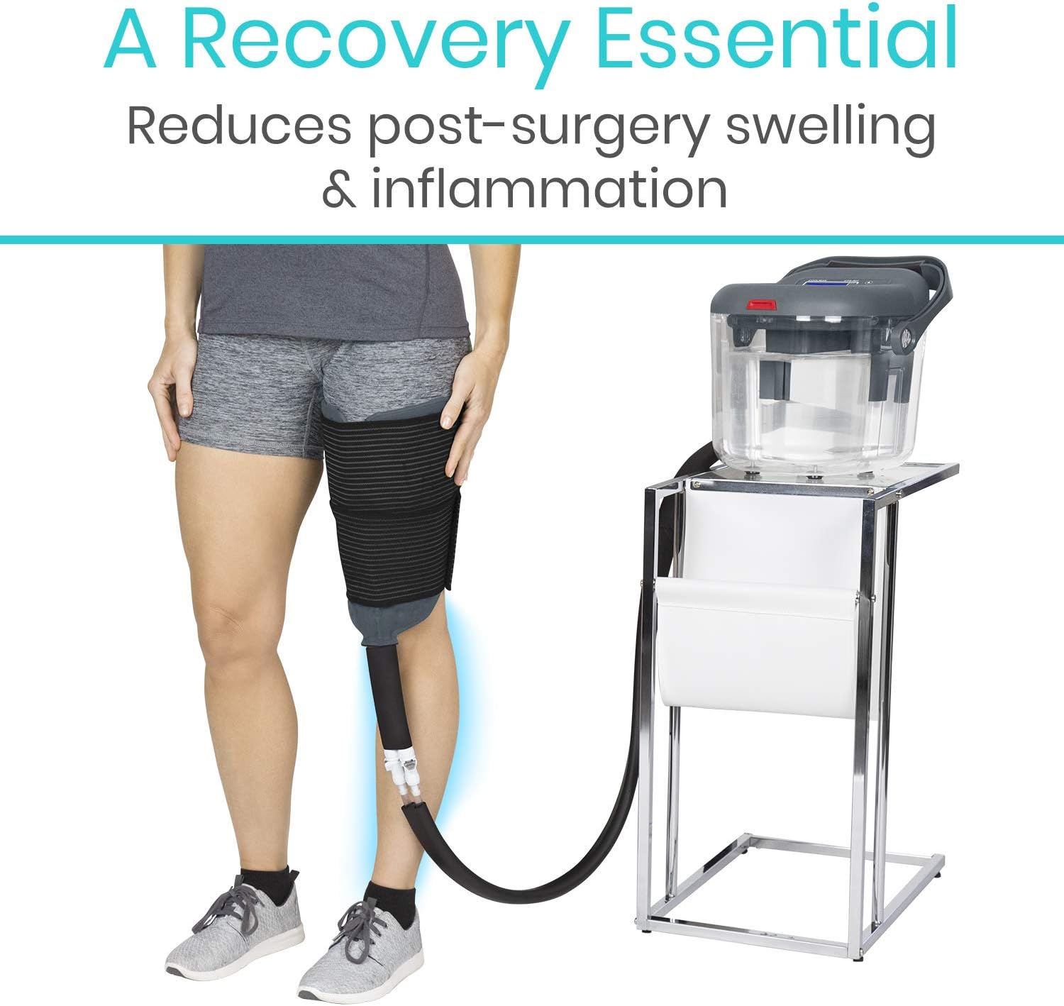 Vive Ice Machine for Knee & Shoulder After Surgery - Cold Therapy for Hip