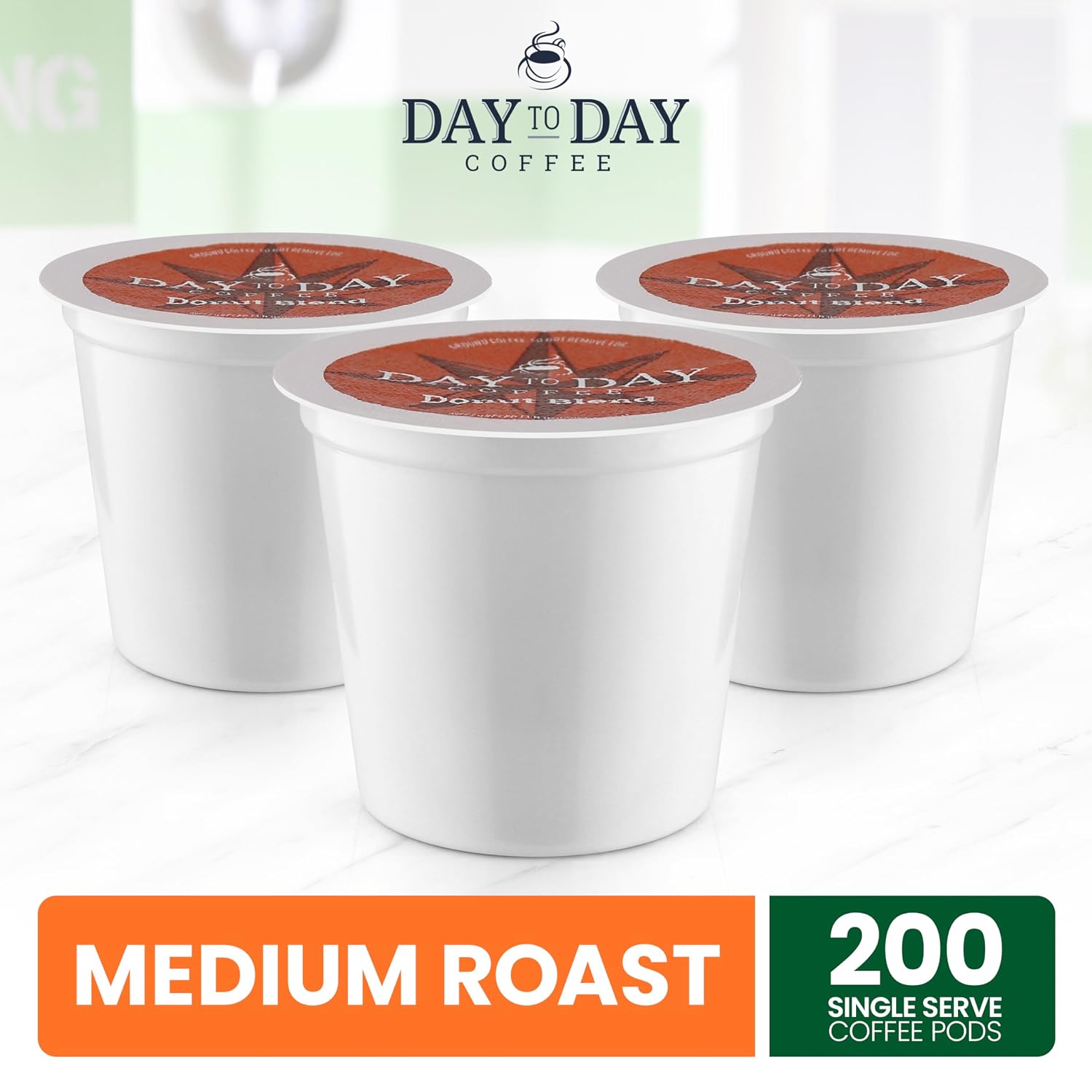 Day To Day Coffee Pods, Breakfast Blend Medium Roast, 120 Count K-Cup | Compatible with Keurig K-Cup brewers. Bulk single serve pods for everyday morning coffee at home, office or breakroom
