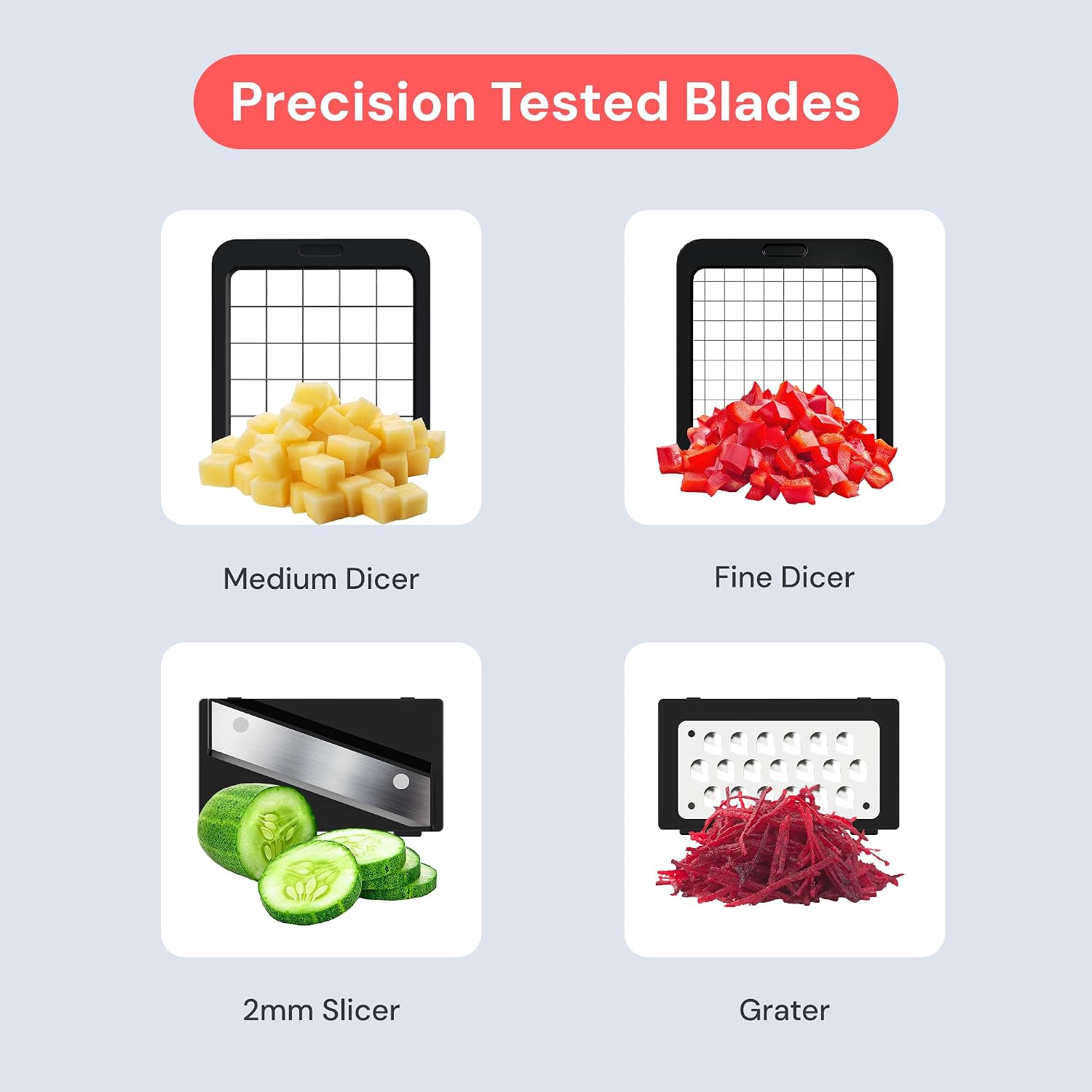 Fullstar Pro XL Vegetable Chopper & Mandoline Slicer w Pull-Out Catch Tray