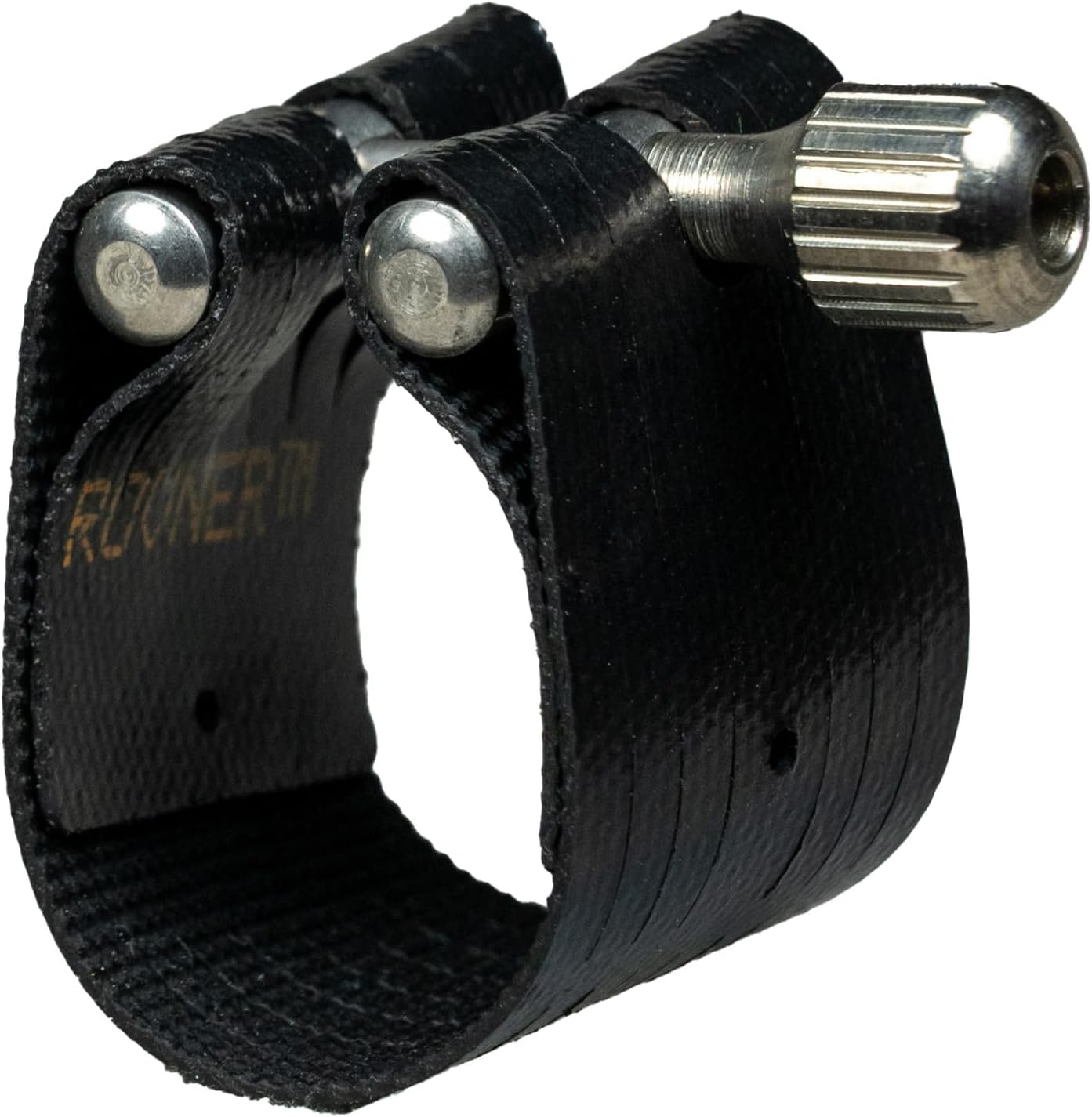 Rovner Ligature & Plastic Cap for Alto Clarinet - Dark Ligature for Hard Rubber Mouthpiece (2RS)
