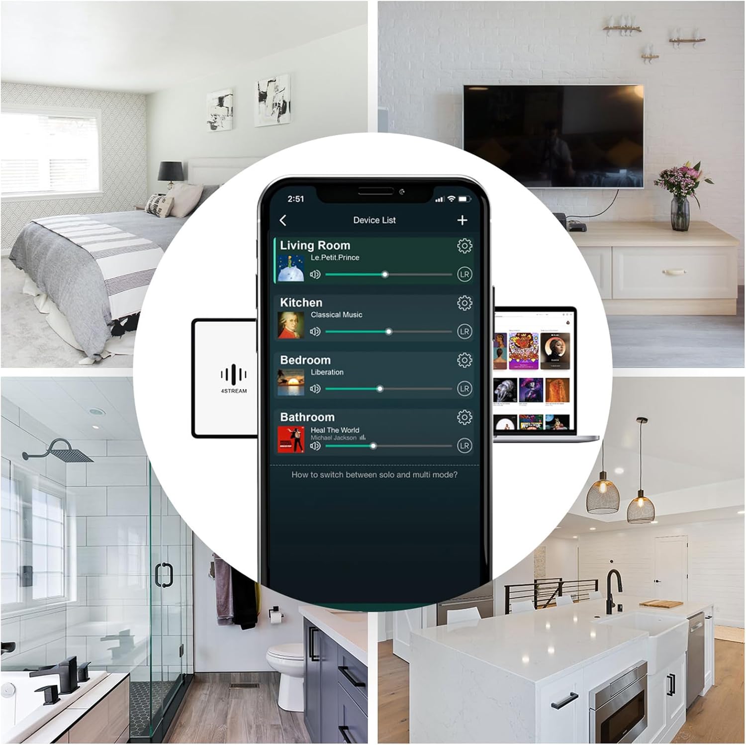 Arylic Up2stream S50 Pro+, Receiver Audio WiFi e Bluetooth, Preamplifier aptX HD con ESS Sabre Dac AKM ADC Multiroom/multizone