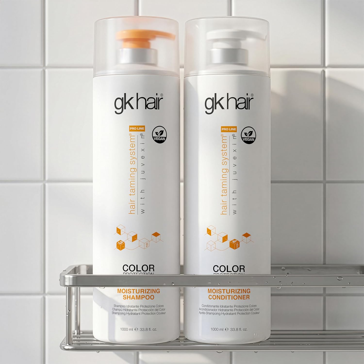 GK HAIR Keratin Shampoo and Conditioner set, Sulfate Free Moisturizing shampoo & conditioner for Color Treated Hair, Hydrating lightweight Formula for Dry, Damaged & Frizzy Hair 10.1oz each