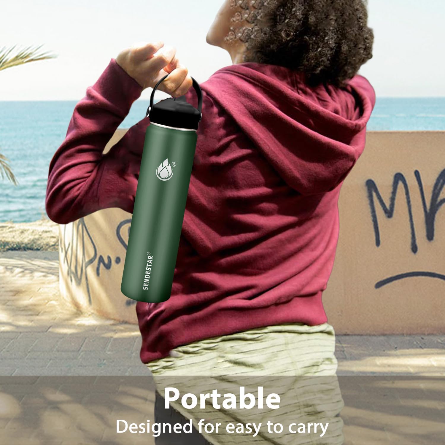 SENDESTAR Insulated Water Bottle 24 oz