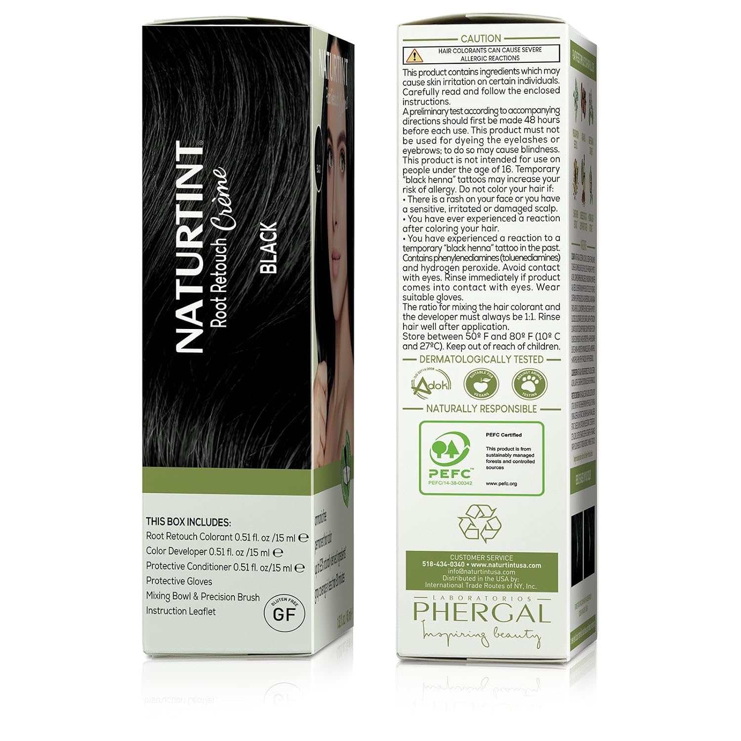 Naturtint Light Brown Root Retouch Crème Permanent Hair Color - Ammonia Free, Conceal Grays, No Artificial Scent, 1.52 Fl Oz