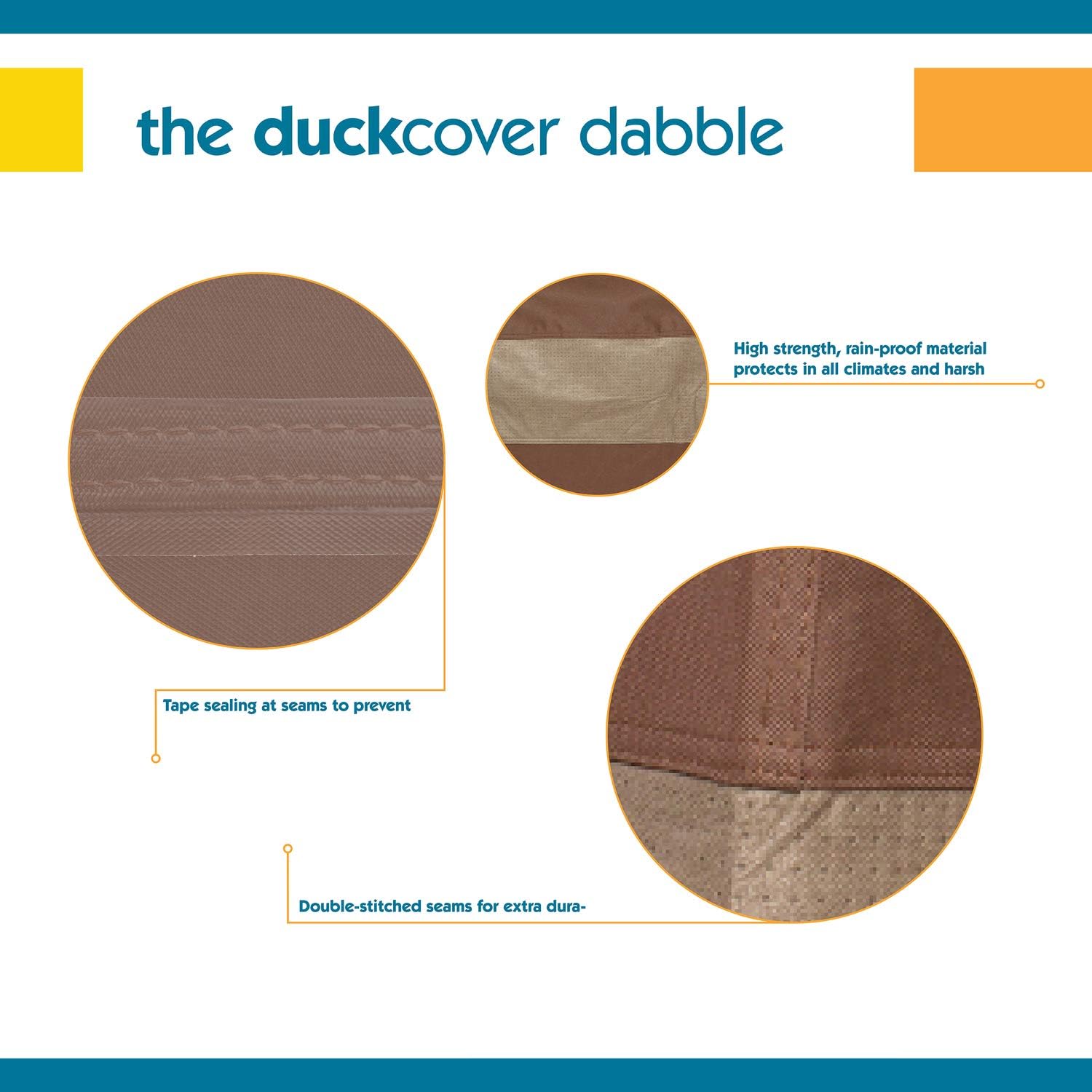 DUCKCOVERS Ultimate Waterproof 36 Inch Patio Chair Cover, Outdoor Chair Covers