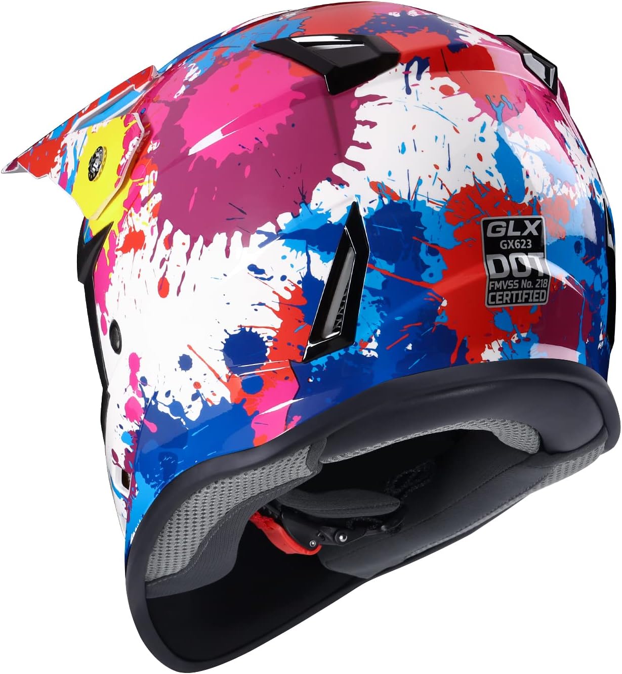 GLX GX623 Youth ATV & Dirt Bike Helmet Combo, DOT | Adult-Level Safety for Kids: Premium, full-grown protection engineered into a comfortable, youth-sized package