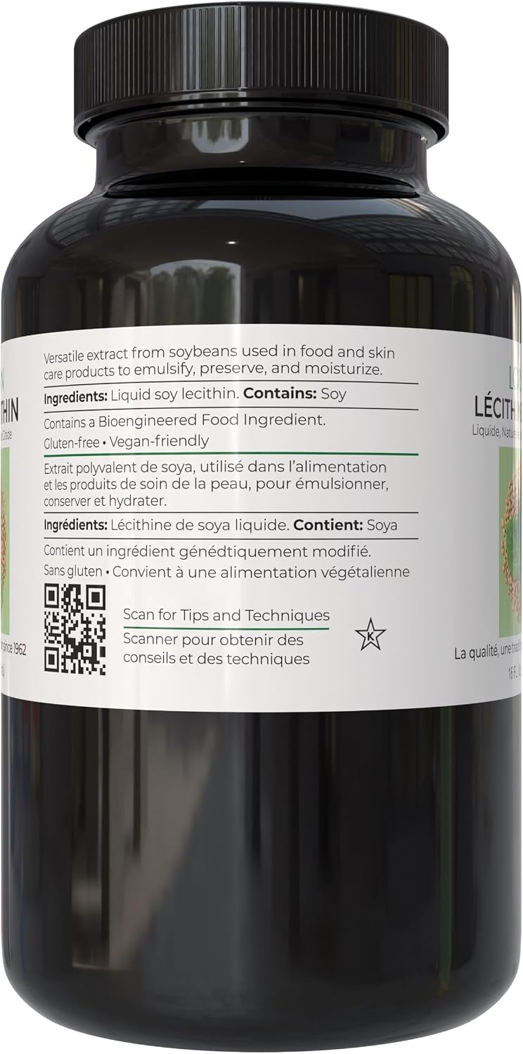 LorAnn Natural Liquid Soy Lecithin, 4 Ounce