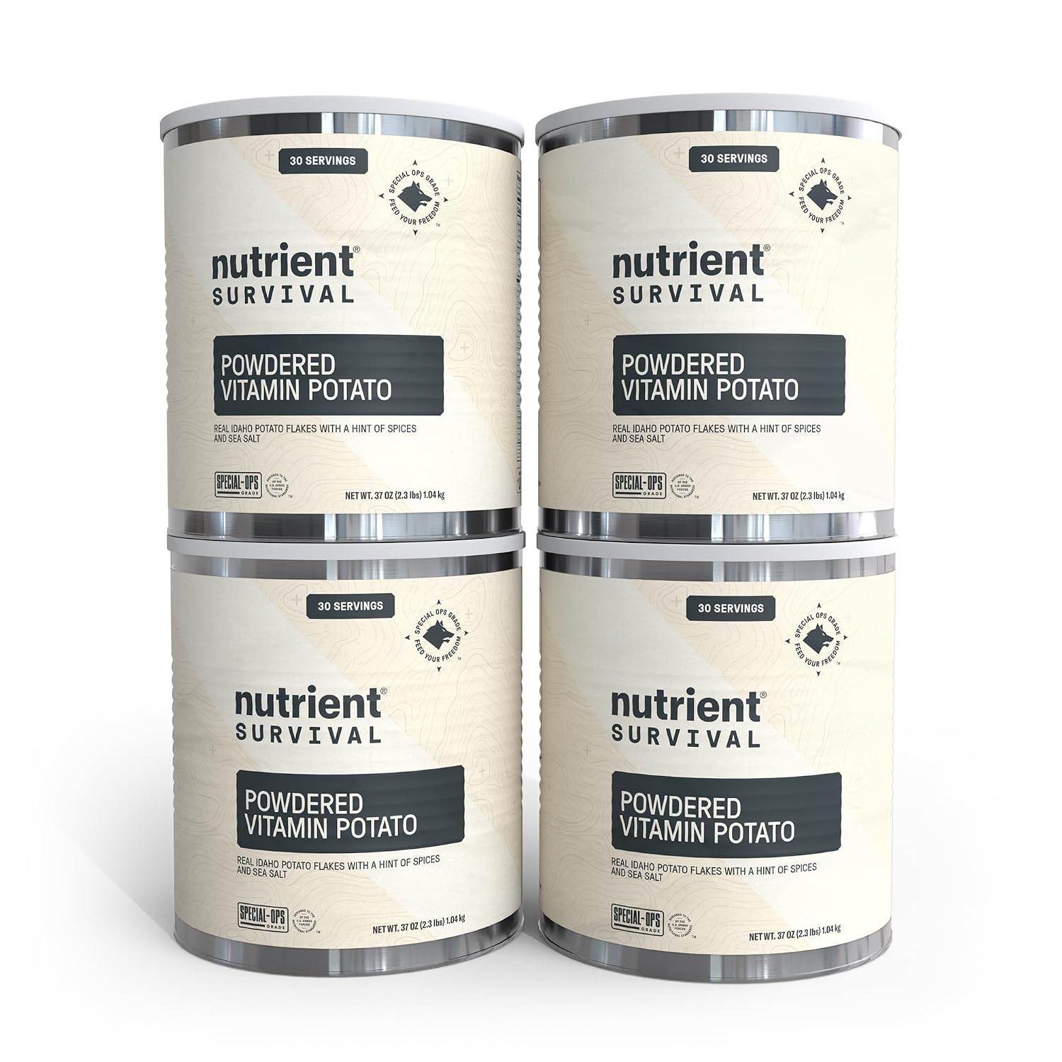 Nutrient Survival Vitamin Powdered Milk, Freeze Dried Prepper Supplies & Emergency Food Supply, 21 Essential Nutrients, Soy & Gluten Free