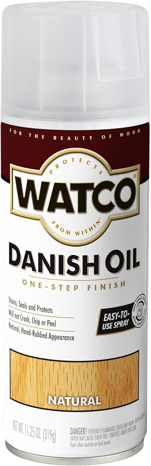 Watco 65351 Danish Oil Wood Finish, Pint, Black Walnut
