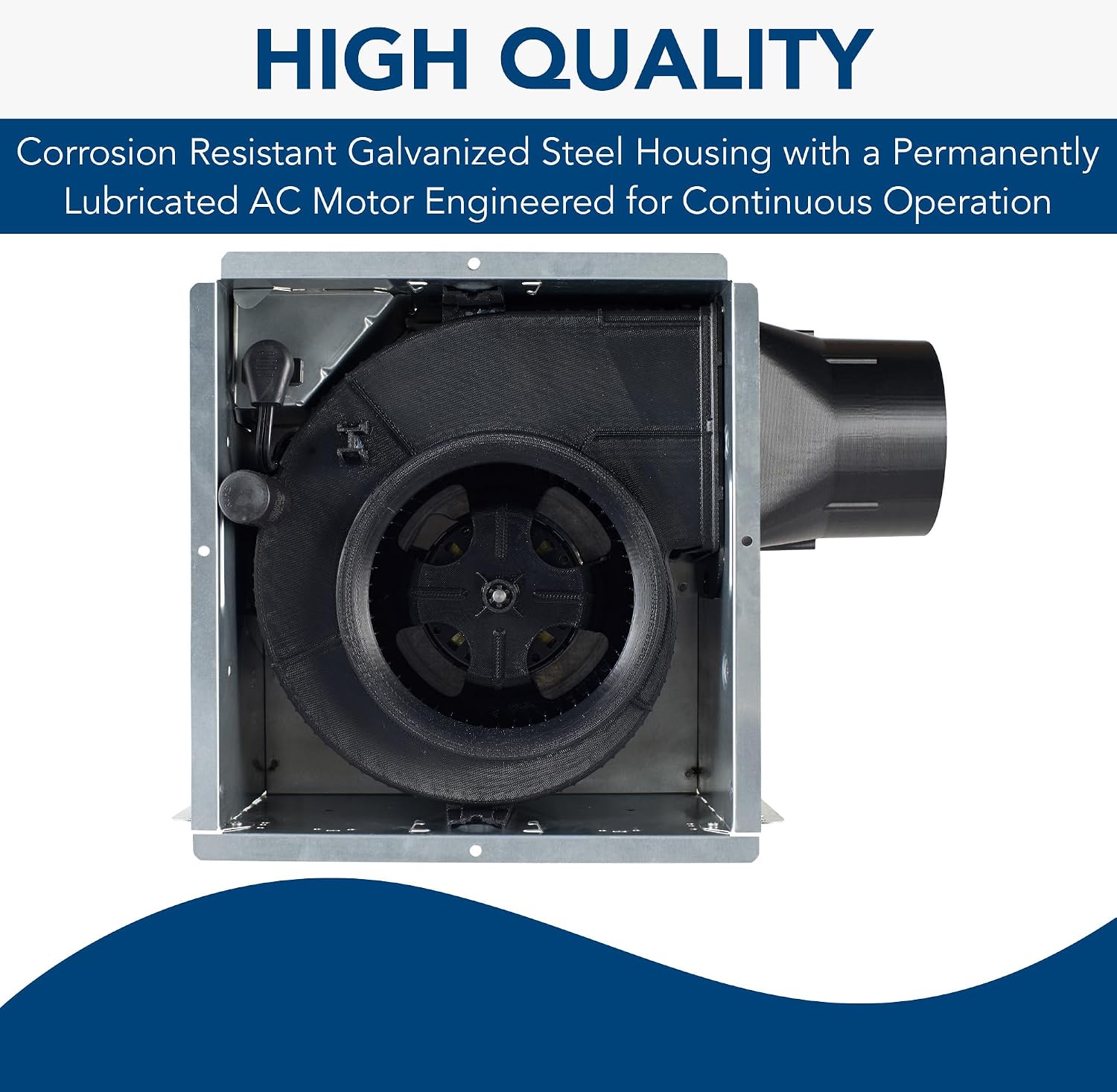 Broan-NuTone Bathroom Exhaust Fan, Easy Install, Powerful 110 CFM, Quiet 1.0 Sones, Energy Star