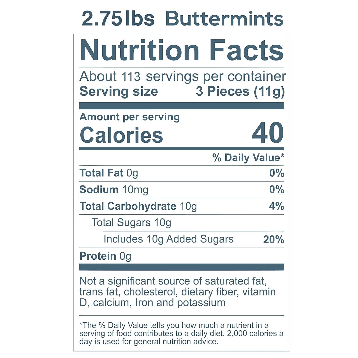 Party Sweets White Buttermints, 14 Ounce, Appx. 100 pieces from Hospitality Mints