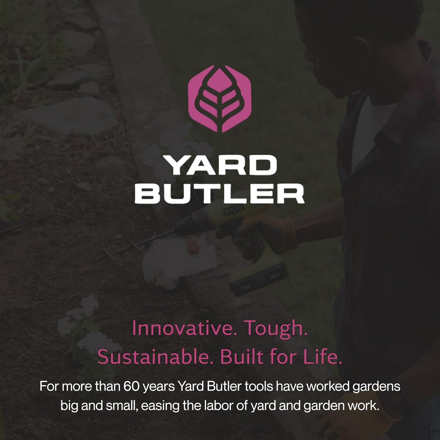 Yard Butler IREA-4 Roto Earth 18” Auger Drill Bit - Digging Tool for Effortless Bulb Planting - Multi-Use Drill - Heavy-Duty Garden Tool - Power-Coated Steel - Rust-Resistant | Powder-Coated Steel Digging Tool, Rust-Resistant, Digs Medium-Depth Holes for…