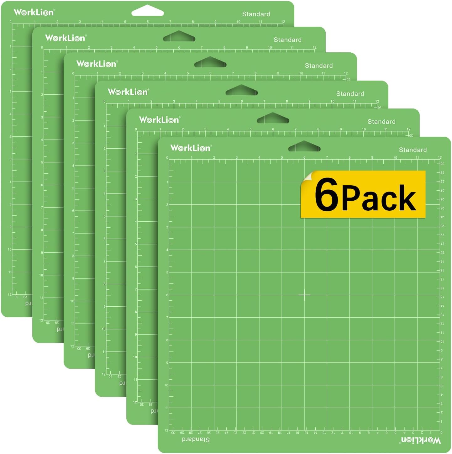 WORKLION Cutting Mat 12x12 Compatible with Maker/Maker 3/Maker 4/Air 2/Explore 3/4, Variety Sticky（Standard, Light