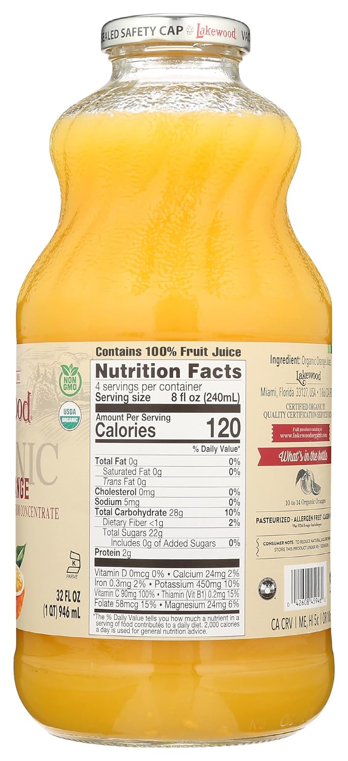Lakewood, Organic Pure Apple Juice, 32 oz