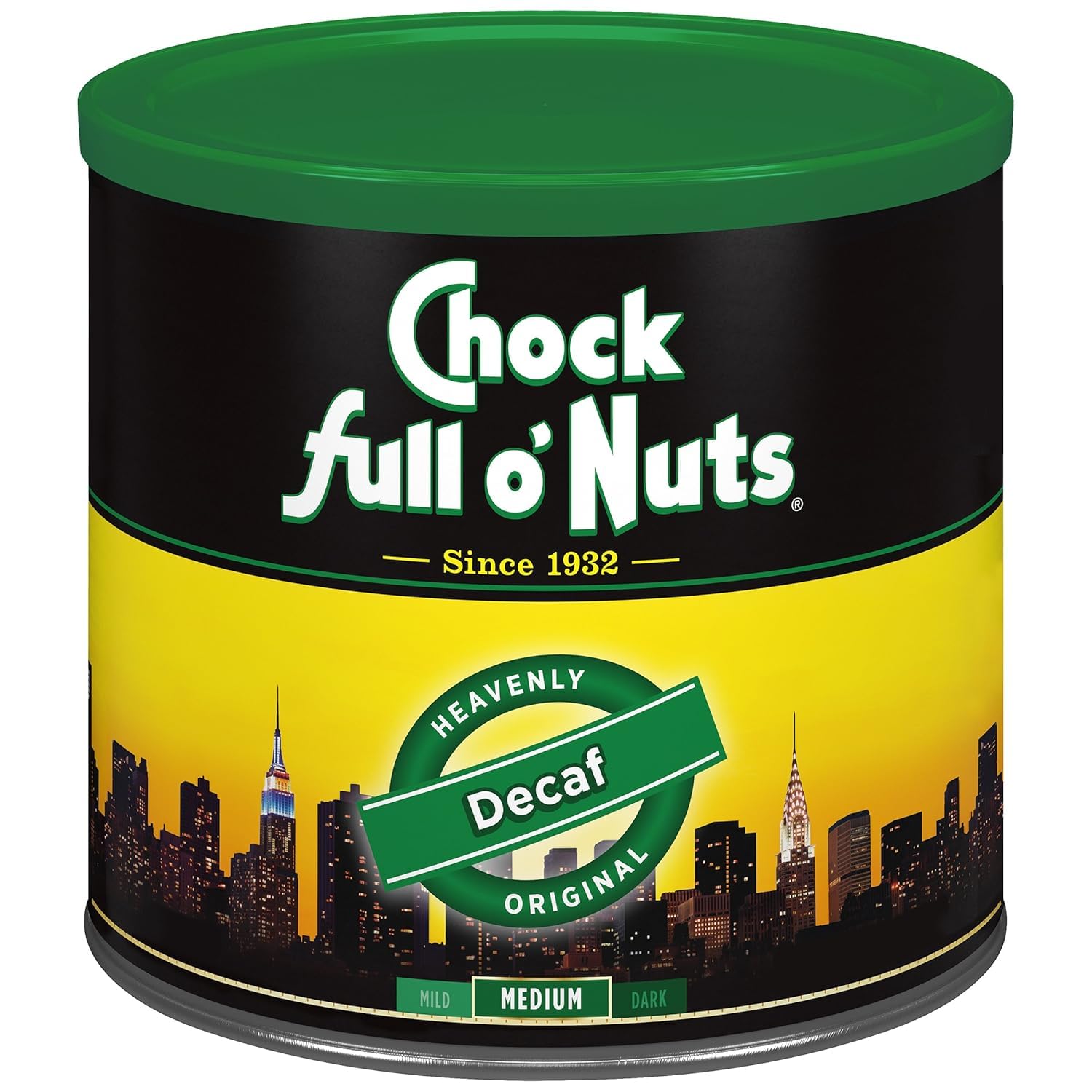 Chock Full o' Nuts French Roast Ground Coffee – Premium Beans in Recyclable Steel Can – Rich Flavor & Aroma, Dark Roast – Perfect for Drip, Pour-Over, Percolator – 26 Oz Can