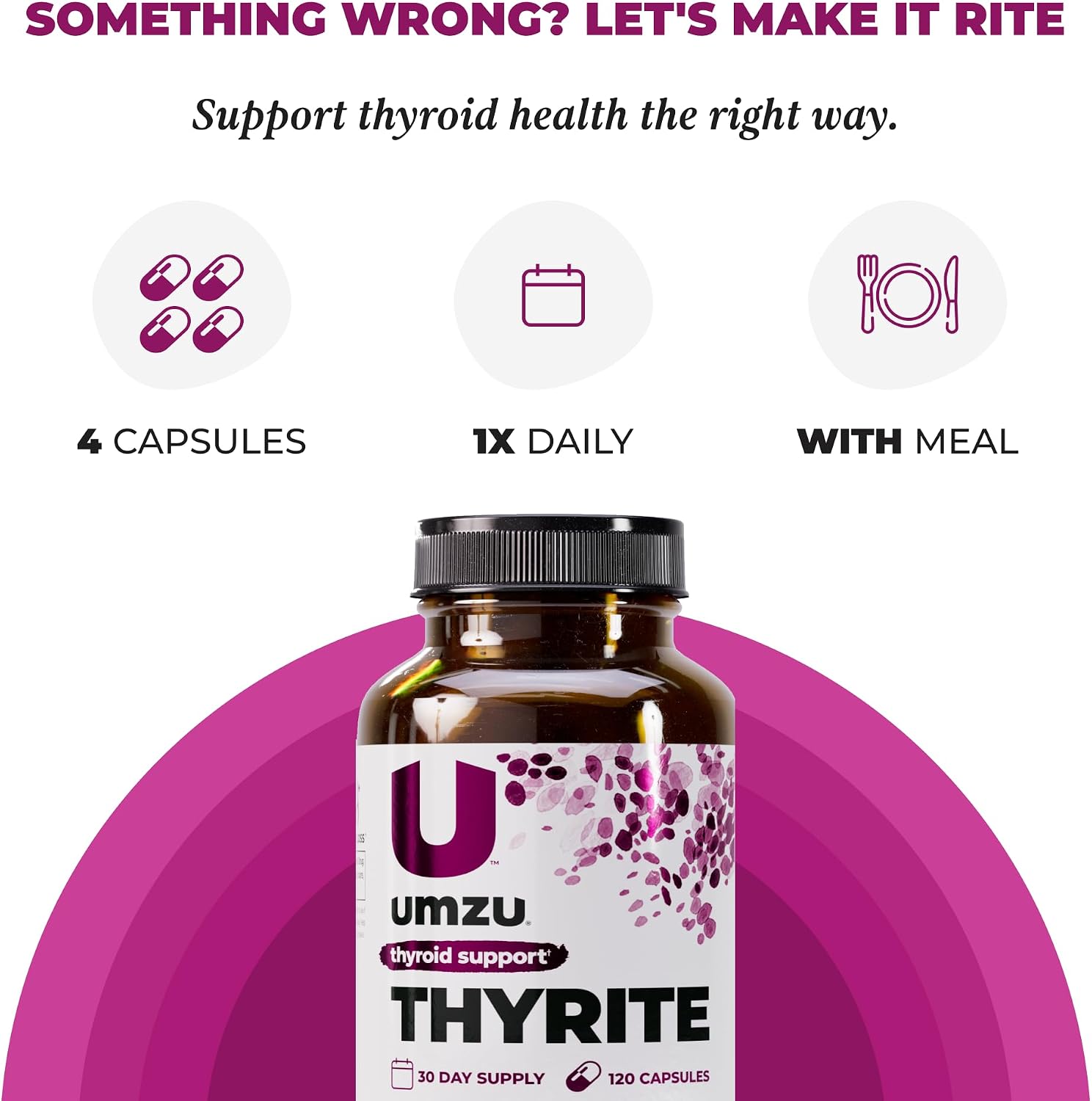 UMZU Thyrite Thyroid Support Supplement, 30 Day Supply
