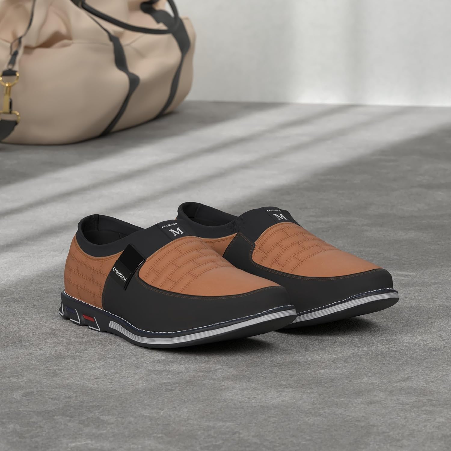 COSIDRAM Mens Casual Shoes Dress Sneakers Loafers Comfort Walking Shoes | Lightweight slip-on for hassle-free wear. Cloud-like comfort, sock-friendly fit for daily & semi-formal occasions.