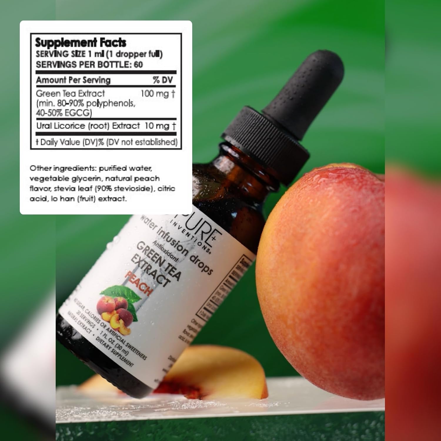 Pure Inventions Water Enhancer Drops - Refreshing and Delicious - Antioxidants, Electrolytes - No Sugar, Calories, or Artificial Sweeteners - Cranberry and Elderberry (60 Servings)