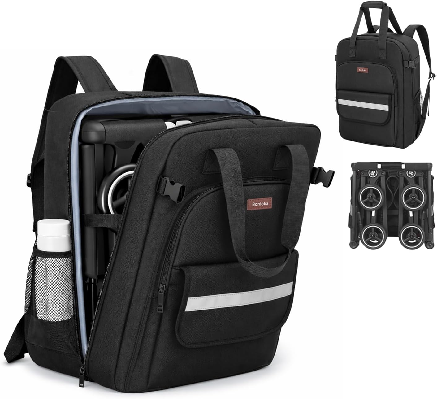 Stroller Backpack for Airplane Compatible with GB Pockit & Pockit Air Plus | Stroller Travel Bag with Pockets, Padded Protective Gate Check Bag