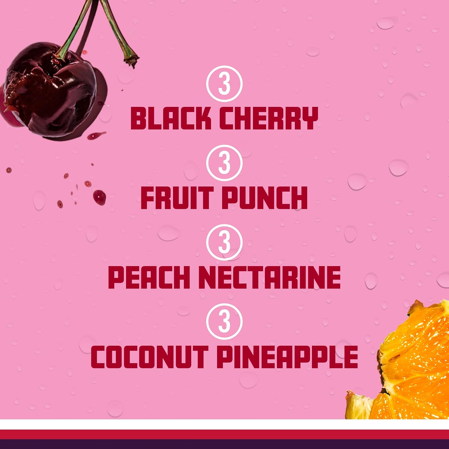 Sparkling Ice Purple Variety Pack, Flavored Water, Zero Sugar, with Vitamins and Antioxidants, 17 fl oz, 12 count (Black Raspberry, Cherry Limeade, Orange Mango, Kiwi Strawberry)