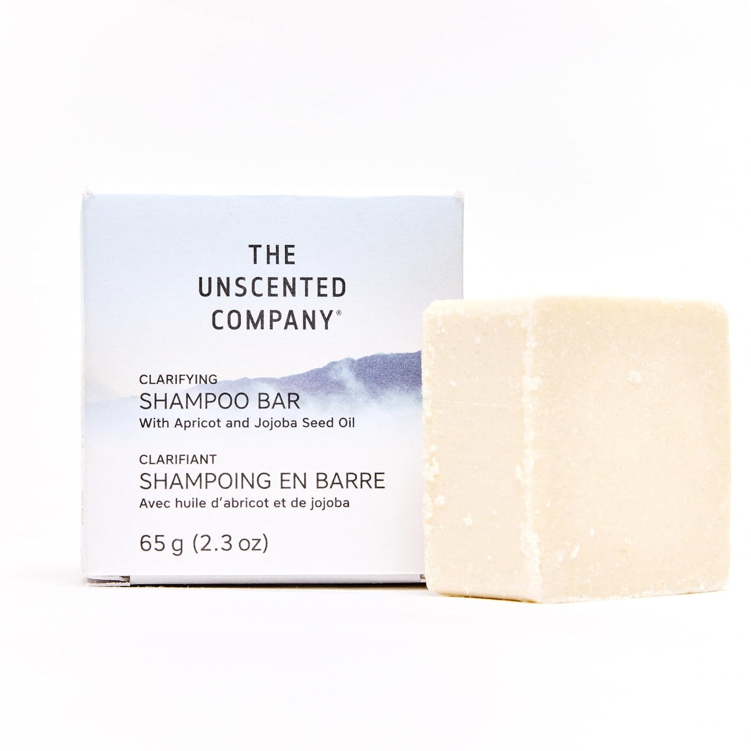The Unscented Company Clarifying Shampoo Bar, For Fine to Wavy Hair Types, 2.3 oz (65 g)