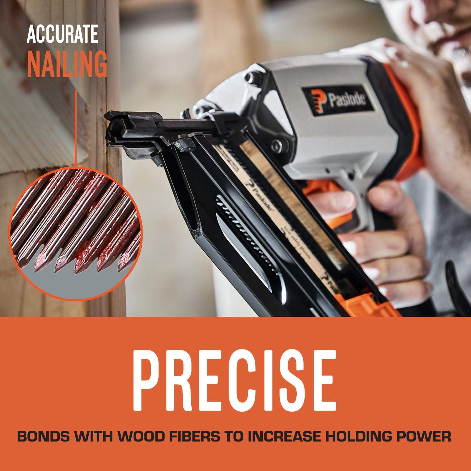 Paslode Brite 30 Degree Framing Nails - Brite Smooth Shank 30 Degree Paper Tape Collated RounDrive Framing Nails - Smooth Frame Nail for Paslode