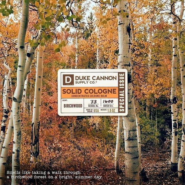 Duke Cannon Solid Cologne for Men, Bourbon Scent, Concentrated Balm, 1.5 oz | Woodsy charred oak barrel aroma inspired by classic bourbon craftsmanship