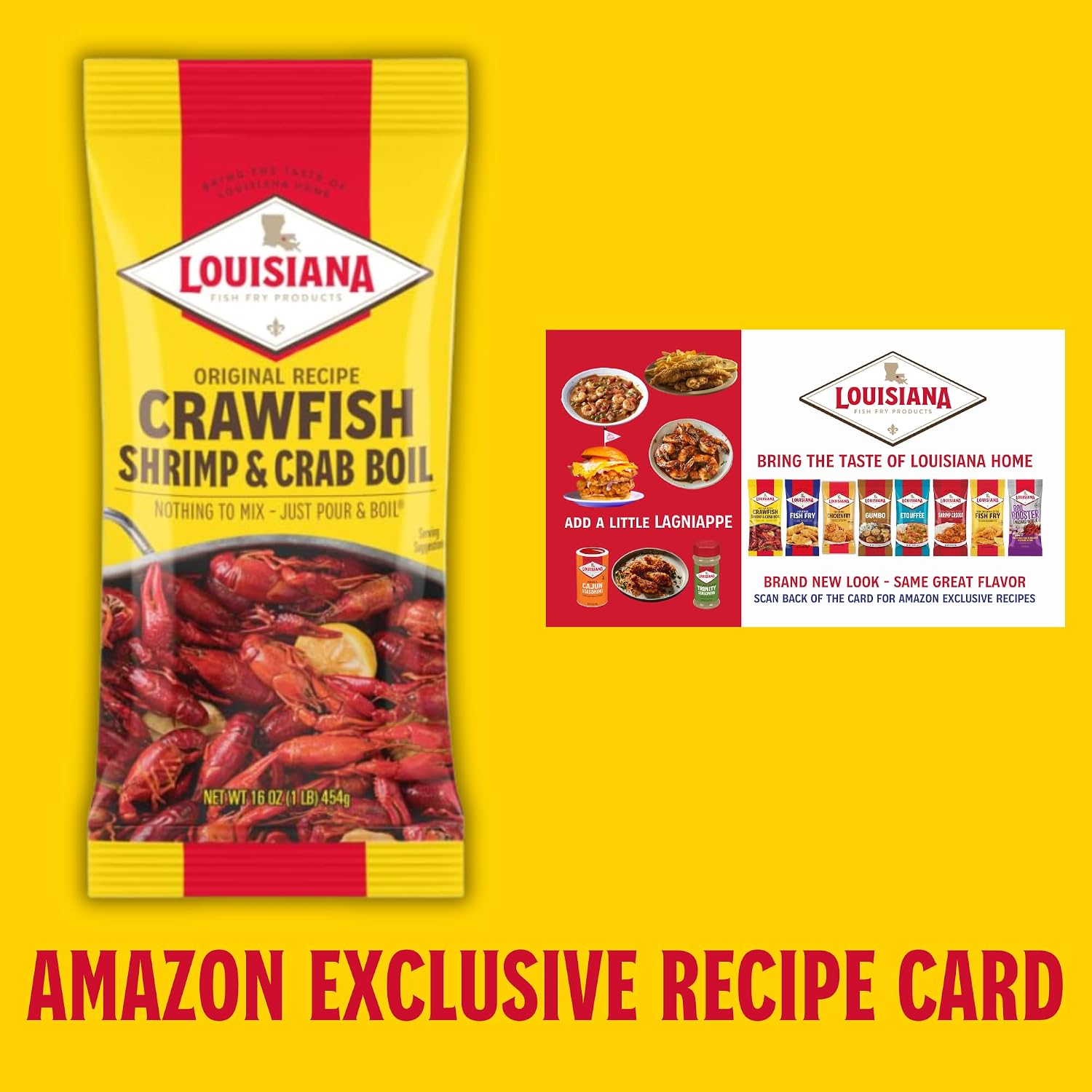 Louisiana Fish Fry Crawfish, Shrimp & Crab Boil Seasoning 16 oz - Pack of 4