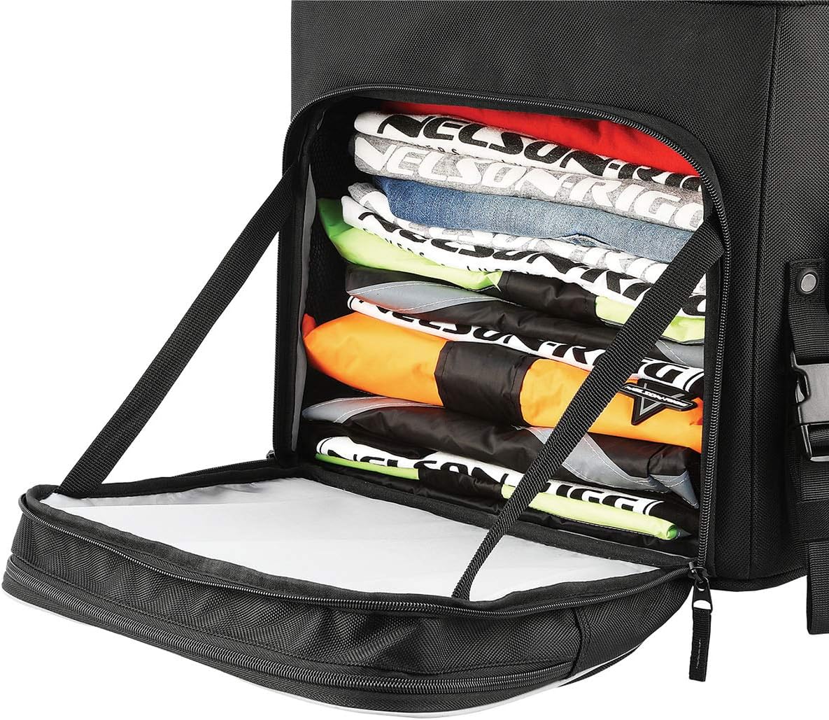 Nelson Rigg Route 1 Destination Backrest/Sissy Bar Rack Bag; Fits Harley Davidson, Indian, Yamaha & Suzuki Motorcycles