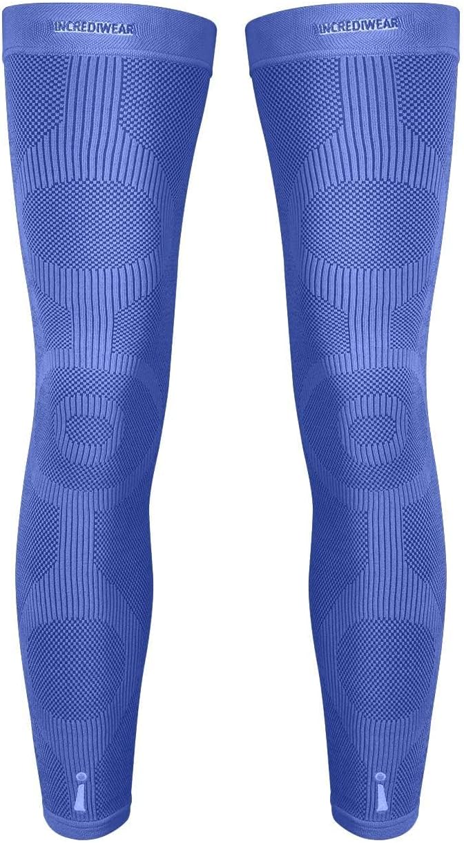 Incrediwear Leg Sleeve 2pk – Full Length Long Leg Sleeve for Leg Pain Relief & Muscle Recovery, Helps Reduce Swelling & Inflammation, Promotes Circulation, Leg Sleeves for Men & Women (Black, Medium)