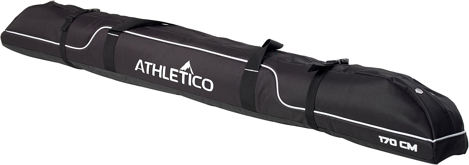 Athletico Diamond Trail Padded Ski Bag - Single Ski Travel Bag to Transport Skis