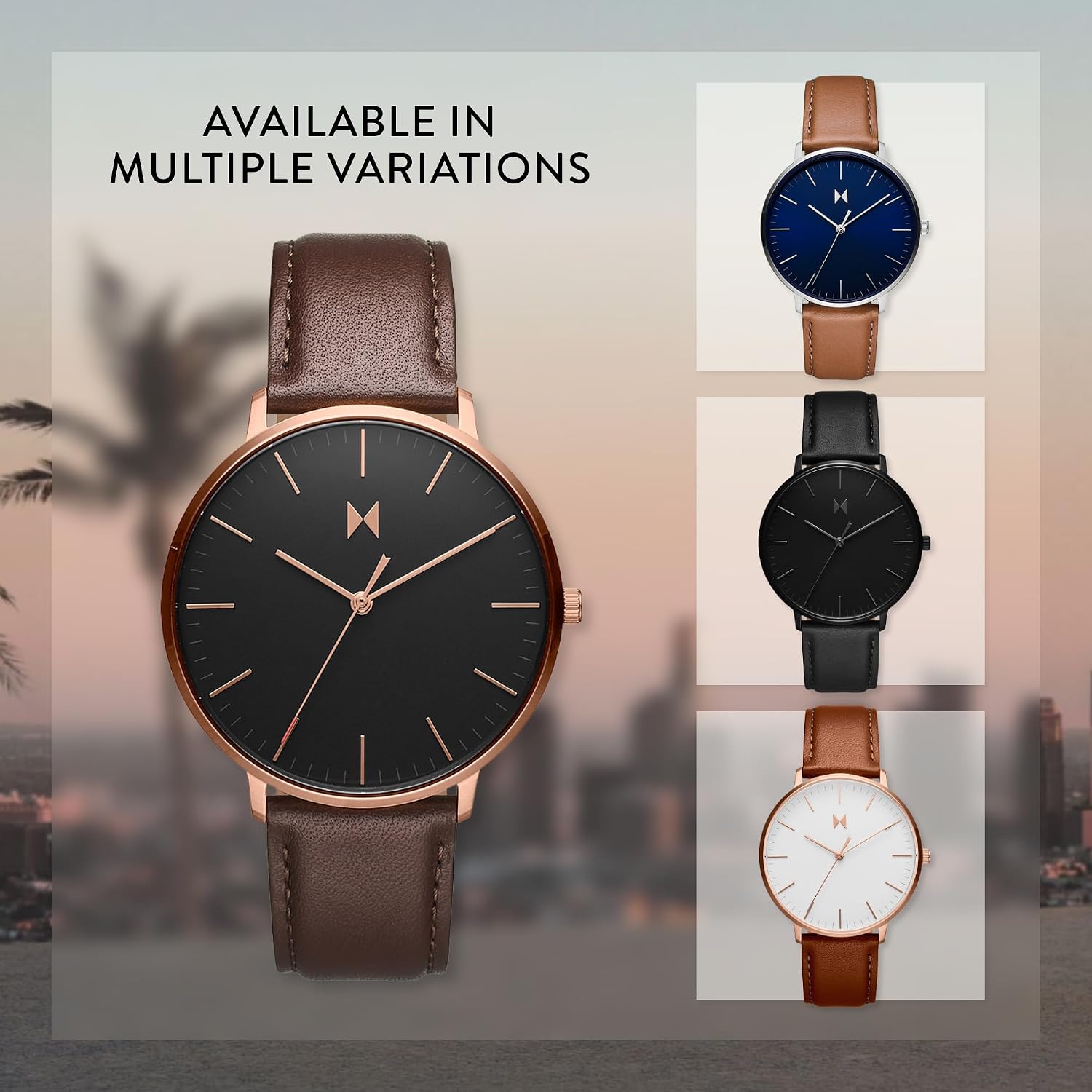 MVMT Legacy Slim Men's Watch – Minimalist - Water Resistant - Stylish Gift for Him