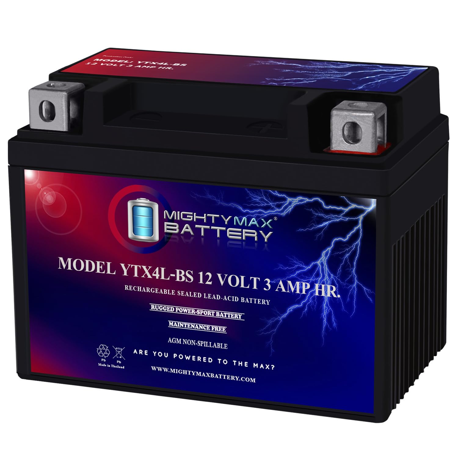 Mighty Max Battery YTX4L-BS Battery