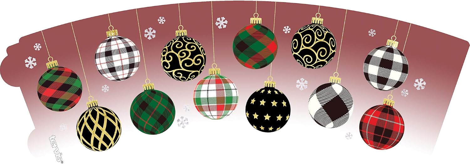 Tervis Christmas Holiday Ornaments Made in USA Double Walled Insulated Tumbler Travel Cup Keeps Drinks Cold & Hot, 24oz, Classic