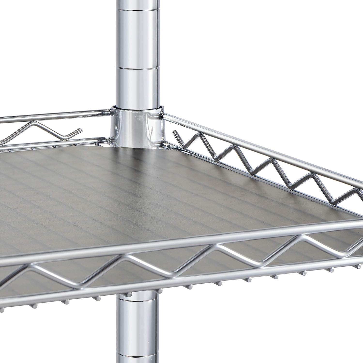 Seville Classics UltraDurable NSF Commercial Heavy Duty Metal Rolling Utility Cart, w/ Steel Shelves, Handle Bar for Restaurant, Garage, Warehouse, Kitchen, Office, Top Shelf (36"W x 18"D)