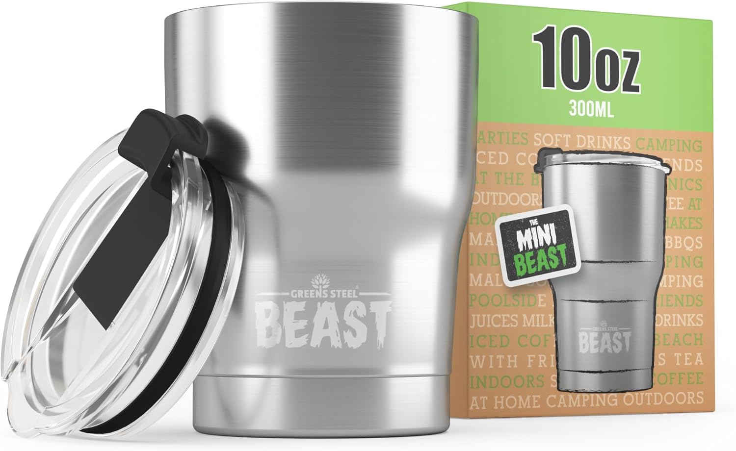 Beast 30 oz Tumbler Stainless Steel Vacuum Insulated Coffee Ice Cup Double Wall Travel Flask (Cupcake Pink)