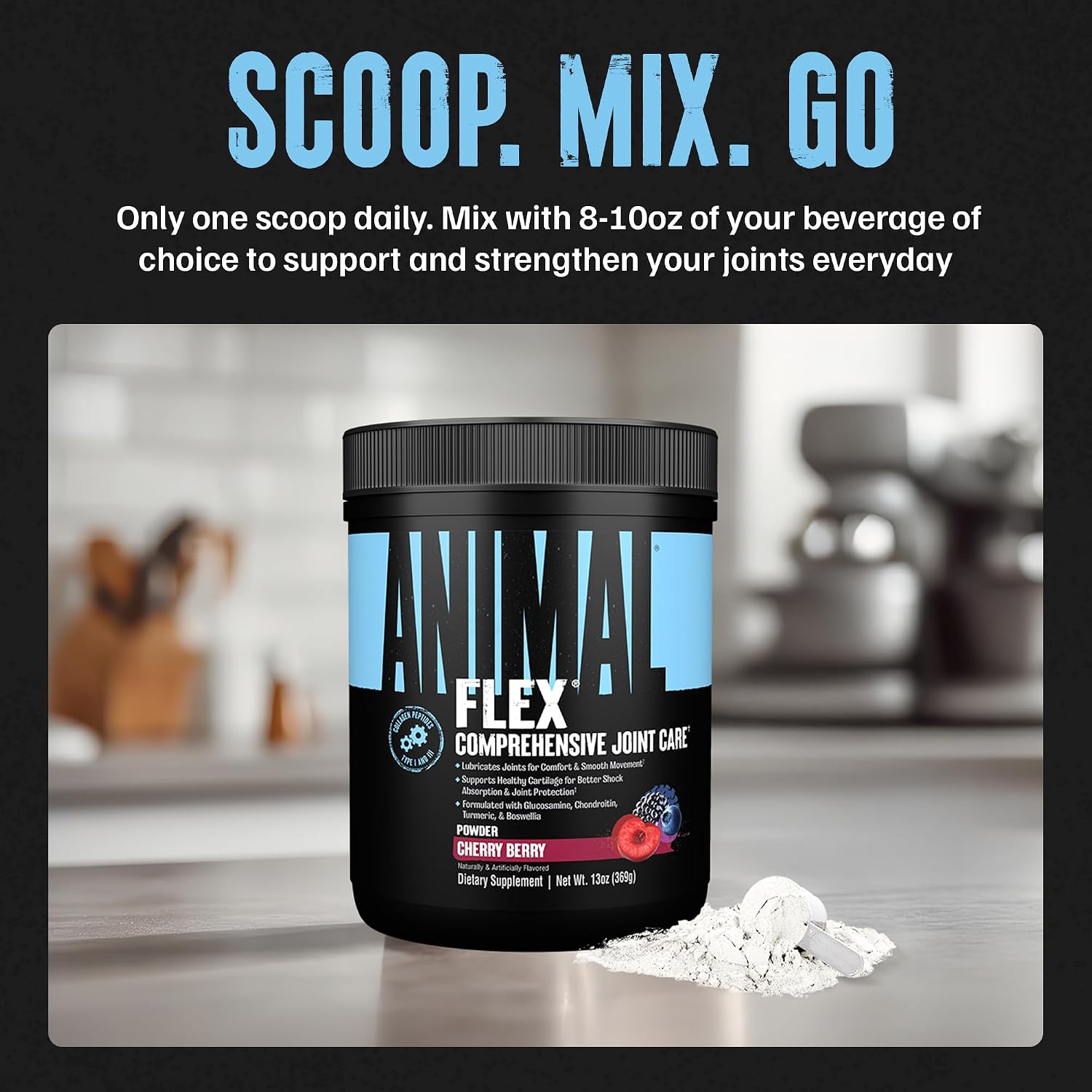 Animal Flex - Glucosamine Chondroitin Joint Supplement for Women and Men Discomfort with Turmeric, MSM, Boswellia for Cartilage, Joint Health, Muscles, Back, Knees, Shoulder, and Hip, 44 Packs
