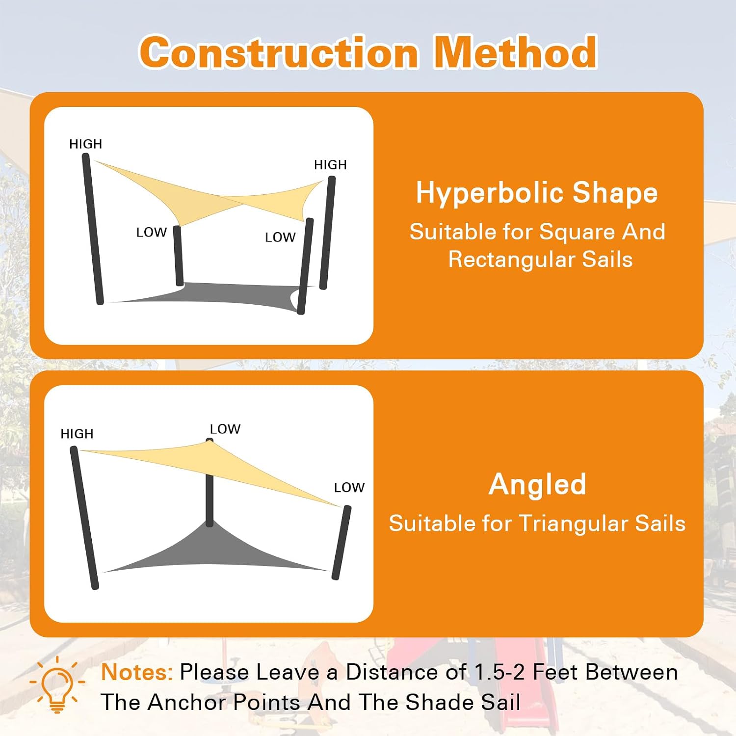 Artpuch Sun Shade Sail 16'X20' Sand Rectangle