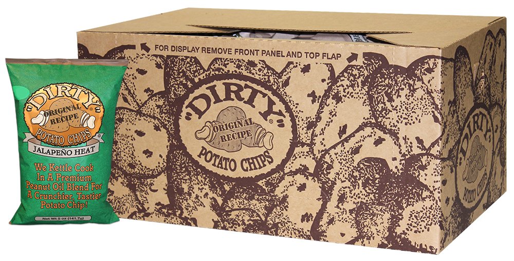 Dirty Chips Jalapeno Heat, 2-Ounce (Pack of 25)