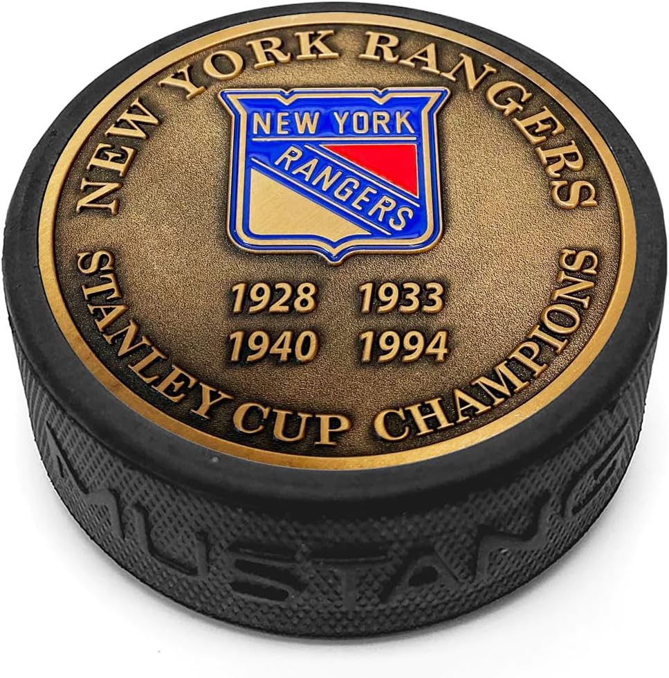 Sports Decor Stanley Cup Years Gold Medallion Puck