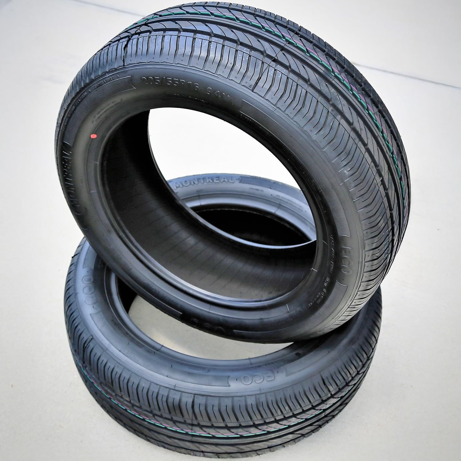 Montreal Eco All-Season Touring Radial Tire-205/55R16 205/55/16 205/55-16 94V Load Range XL 4-Ply BSW Black Side Wall