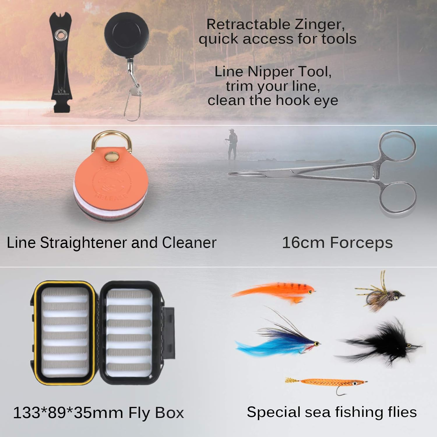 M MAXIMUMCATCH Maxcatch Predator Big Game and Saltwater Fly Fishing Rod: 7'11''/9'/9'2''/10', 4-Piece, 8/9/10/11/12 Weight
