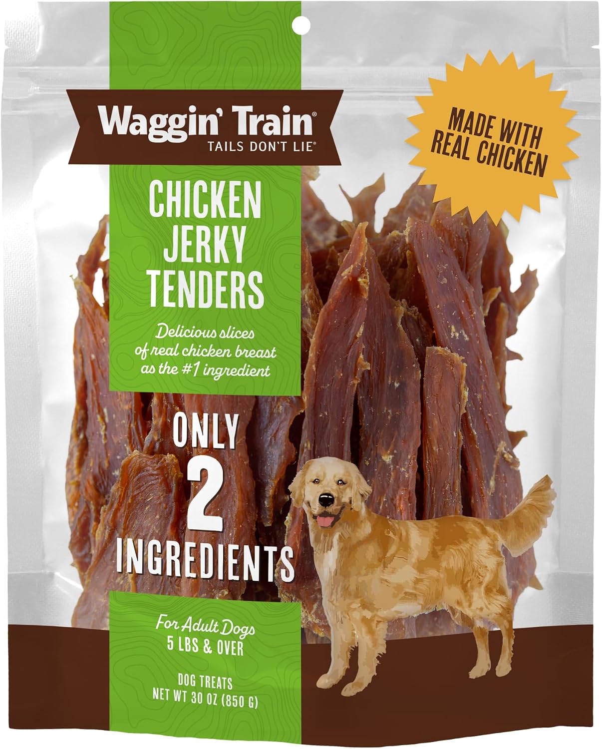 Waggin' Train Limited Ingredient, Grain Free Dog Treat, Chicken Jerky Tenders - 11 oz. Pouch