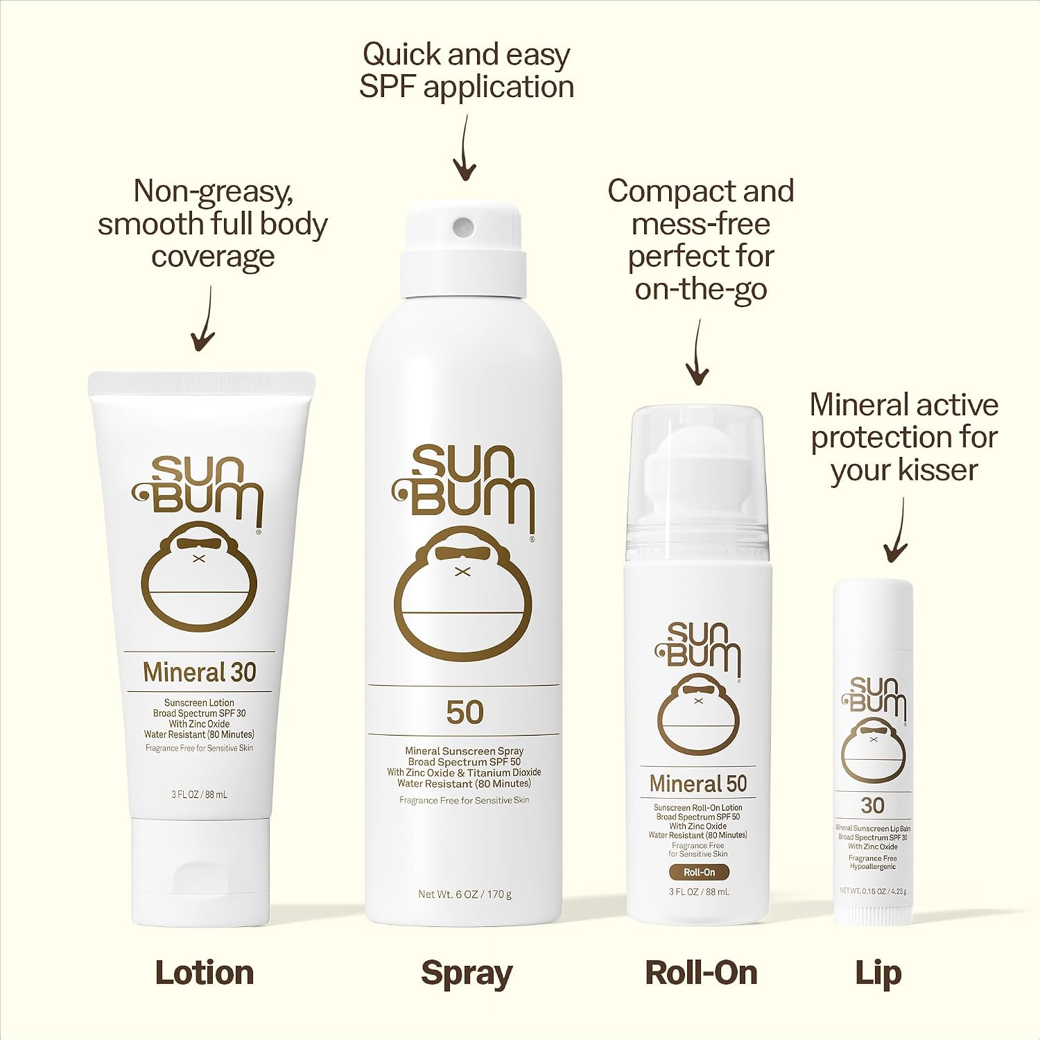 Sun Bum Mineral SPF 50 Face Stick Sunscreen - Travel Size, 0.45 oz | Broad Spectrum Sunscreen, for Sensative Skin, Vitamin E, Hawaii 104 Act Compliant (No Octinoxate & Oxybenzone)