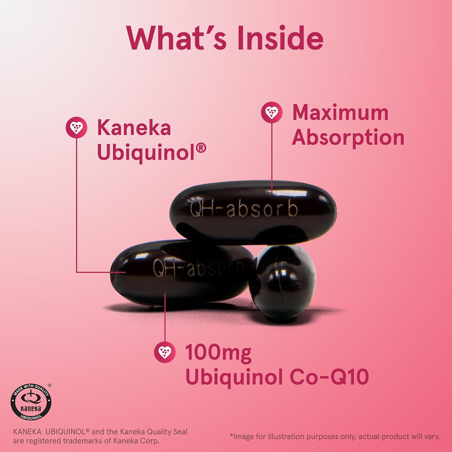 Jarrow QH-Absorb Ubiquinol 100mg CoQ10, Heart Health, 120 Softgels | High Absorption, Supports Mitochondrial Energy Production & Healthy Cardiovascular Function, Dietary Supplement