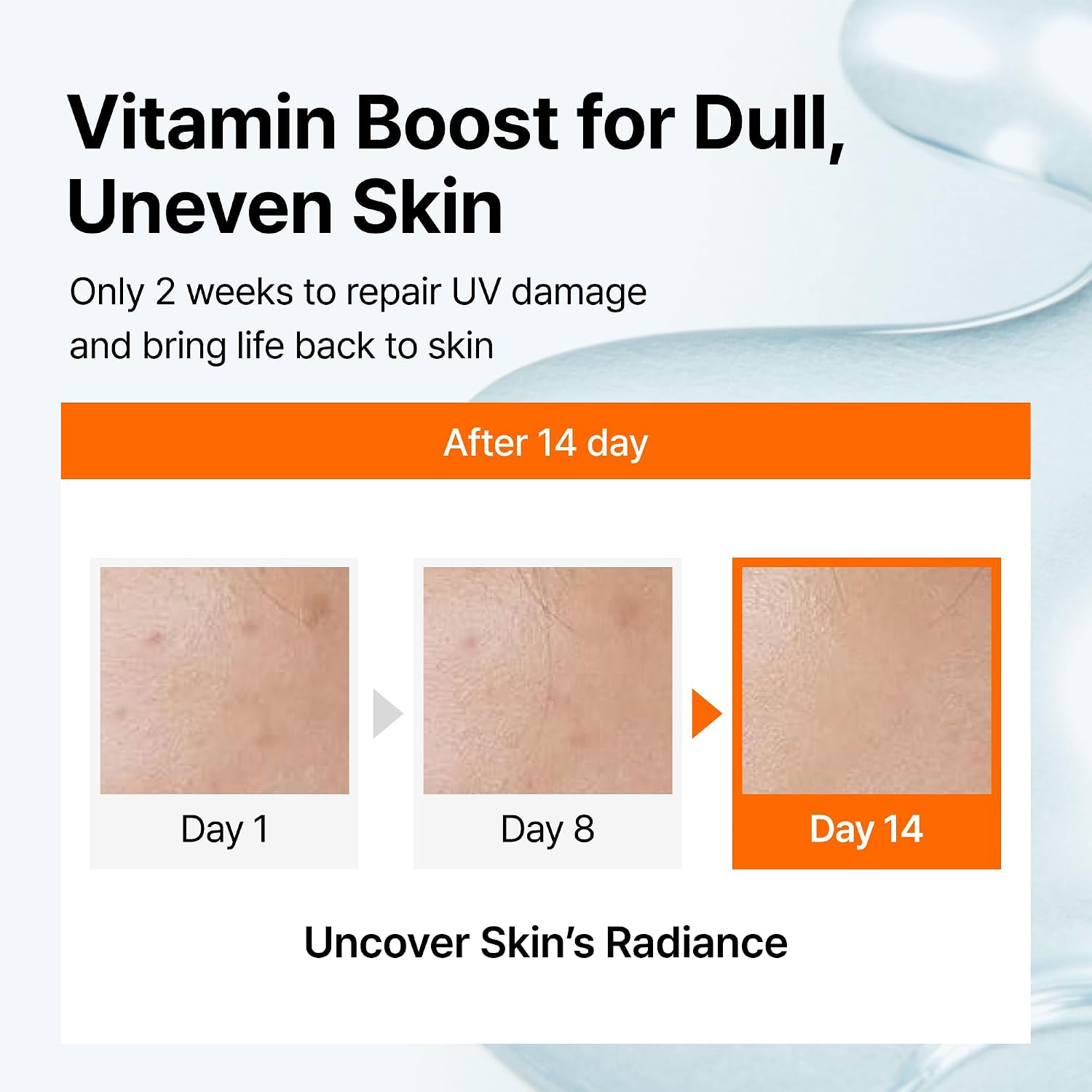 DearKlairs Vitamin C Serum - Dark Spot Care for Sensitive Skin, 1.18 fl.oz. | 5% Pure Vitamin C & Niacinamide, EGF Peptides, Even Skin Tone