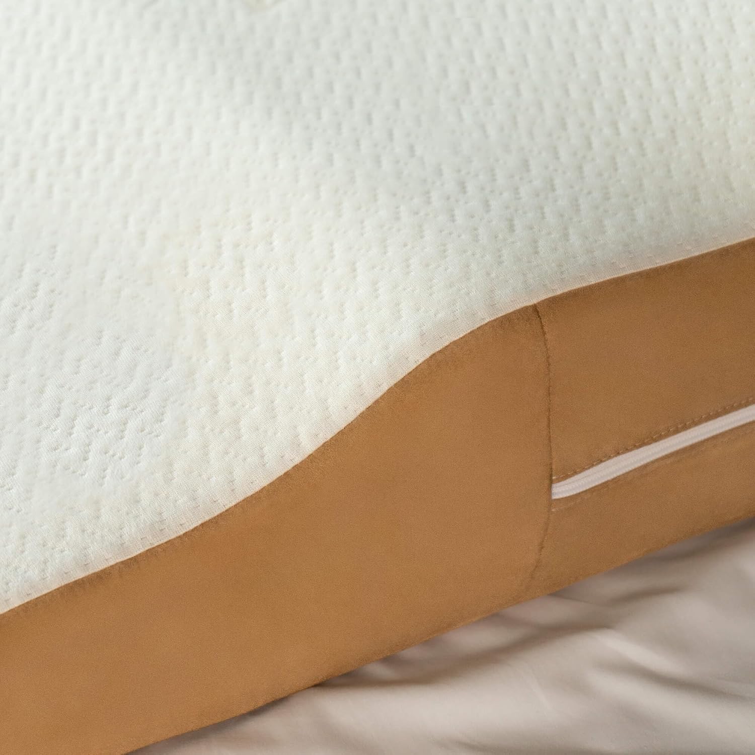 Avana Contoured Bed Wedge Memory Foam Support Pillow with Cooling Tencel Cover for Side Sleepers